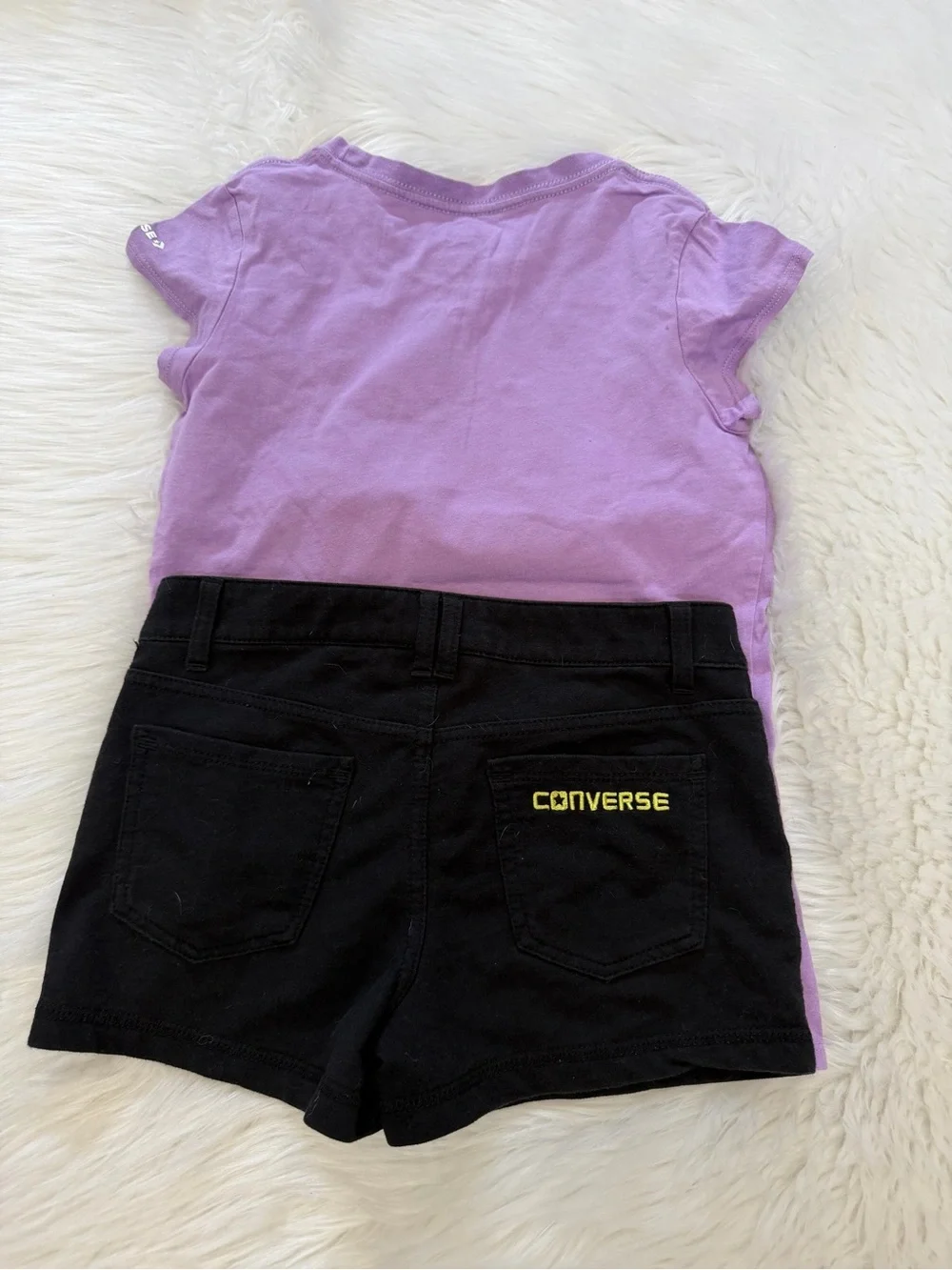 Converse purple graphic